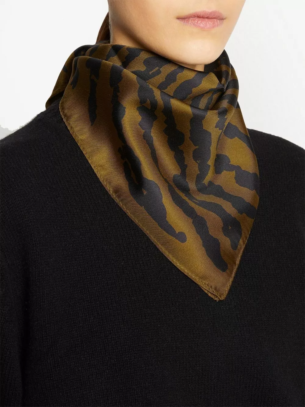 Affordable Proenza Schouler spiral-print silk scarf Women 0125