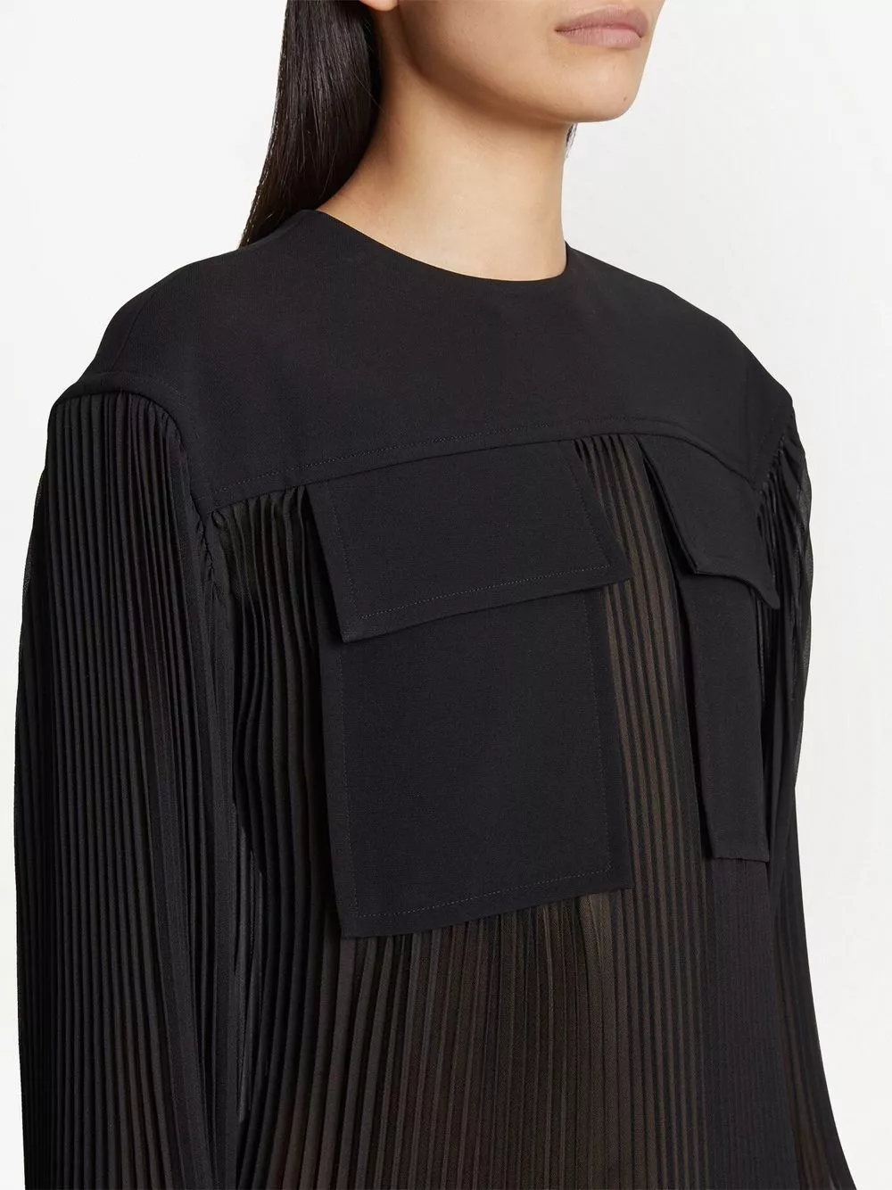 Affordable Proenza Schouler pleated long-sleeved blouse Women 0130