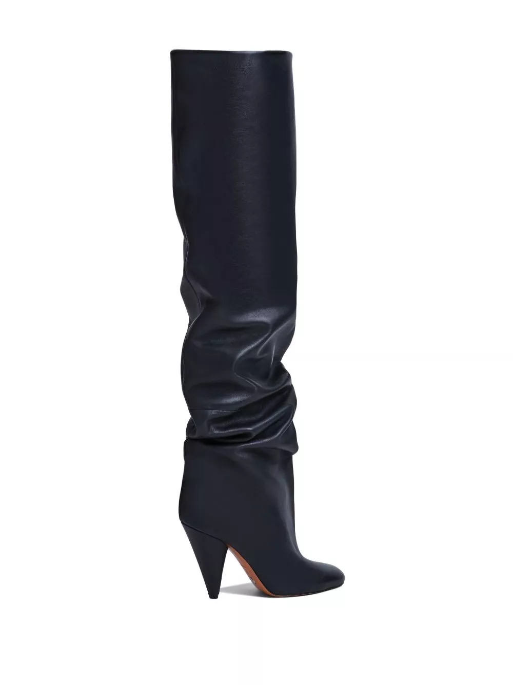 Affordable Proenza Schouler Cone Slouch Over The Knee 100mm leather boots Women 0203